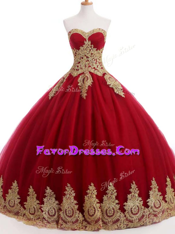  Ball Gowns Quinceanera Dresses Wine Red Sweetheart Organza and Taffeta and Chiffon Sleeveless Floor Length Lace Up