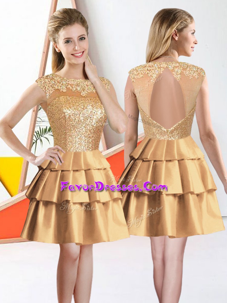 gold dama dresses