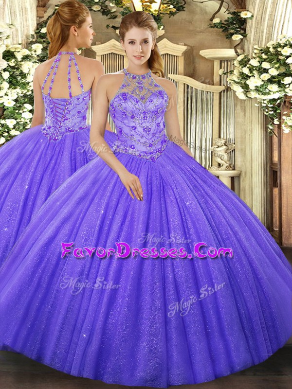  Sleeveless Lace Up Floor Length Beading and Embroidery Quinceanera Dresses
