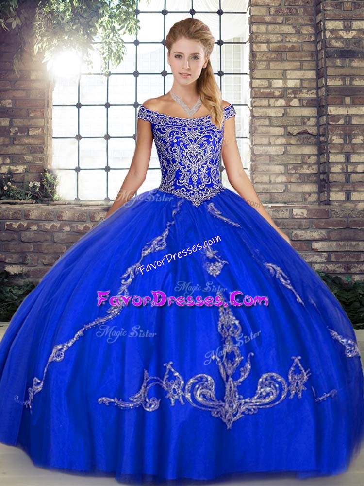 Edgy Sleeveless Beading and Embroidery Lace Up 15 Quinceanera Dress