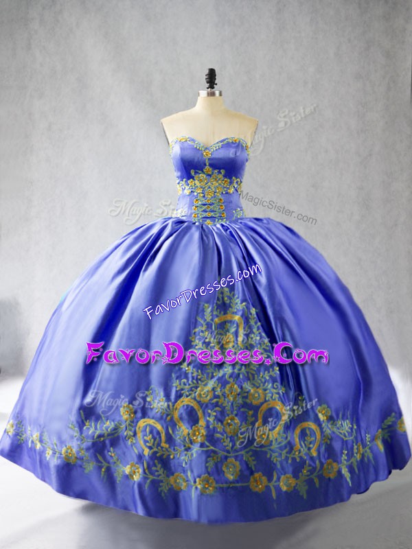  Purple Sleeveless Satin Lace Up Sweet 16 Quinceanera Dress for Sweet 16 and Quinceanera