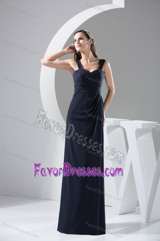 Maxi Wide Straps Sweetheart Zipper-up Back Evening Dress for Celebrity