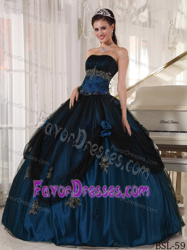 Strapless Quince Dress with Ruffles and Beading on Sale