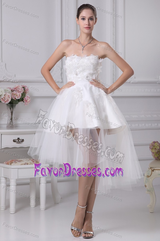 Delish Sweetheart Wedding Gown with Appliques in Satin and Tulle
