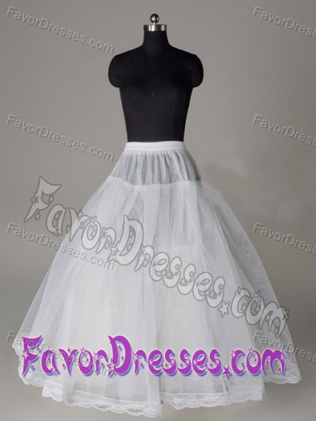 Lace Edge Ball Gown Organza Floor-length Wedding Petticoat