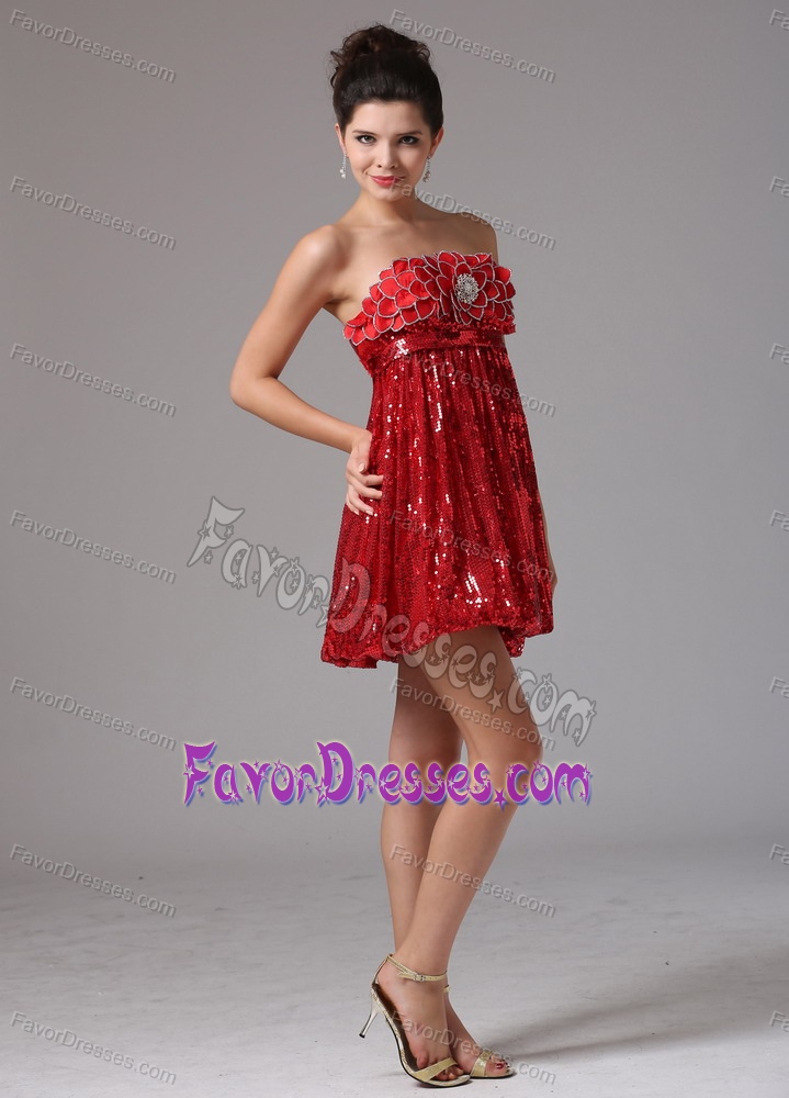 2013 Custom Made Wine Red Empire Prom Mini Dress for Cocktail Best Seller