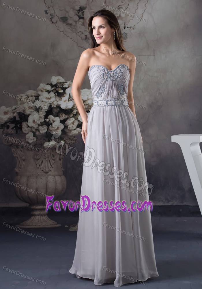 Newest Beaded Embroidery Sweetheart Mother Outfit for Wedding in Grey