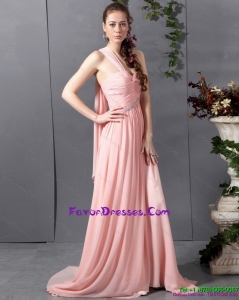 2015 Comfortable Sweetheart Formal Prom Dress with Watteau Train
