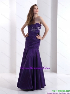 2015 Popular Prom Dresses with Beading and Ruching