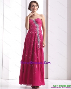 2015 Pretty Sweetheart Floor Length Prom Dress with Beading