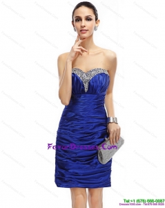 Popular Sweetheart Perfect Prom Dresses with Ruching and Beading