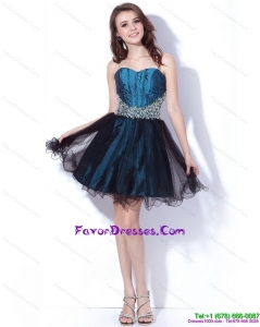 Multi Color Sweetheart Sequined and Ruffled Stylish Prom Dresses for 2015