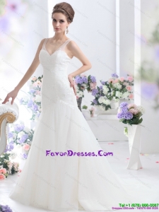 2015 Beautiful A Line Bridal Dress with Lace