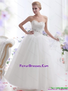 2015 Beautiful Sweetheart Bridal Dress with Paillette