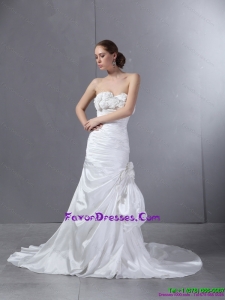 2015 Maternity Sweetheart Wedding Dress with Court Train
