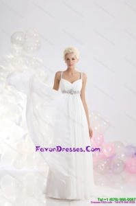 2015 Fashionable Empire Wedding Dresses with Beading