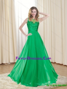 2015 Gorgeous Bateau Floor Length Plus Size Prom Dresses with Ruching