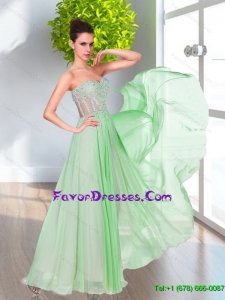 2015 The Most Popular Lace and Ruching Sweetheart Formal Prom Dress