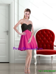 Elegant Beading Sweetheart 2015 Prom Dress in Multi Color
