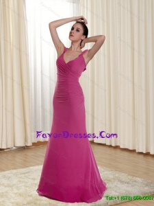 New Style V Neck Floor Length Plus Size Prom Dress for 2015 Spring