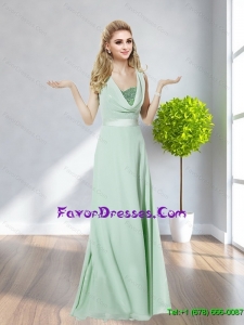 Perfect Strapless Belt 2015 Long Plus Size Prom Dress in Apple Green