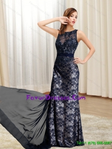 2015 Perfect Bateau Floor Length Mother Dresses in Black