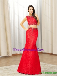 2015 The Brand New Style Mermaid Beading Mother Dresses in Red