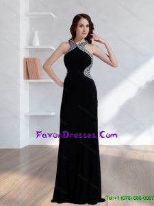 The Most Popular Halter Top 2015 Sequins Mother Dresses with Brush Train