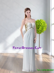 2015 Exclusive Sweetheart White Long Mother Dress with Beading