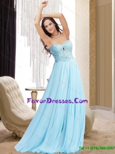 2015 New Sweetheart Mother Dress with Appliques and Brush Train