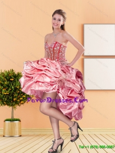 2015 New Style Sweetheart Prom Dresses with Beading and Pick U