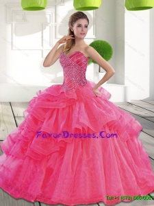 Exquisite Sweetheart 2015 Spring Quinceanera Dress with Beading