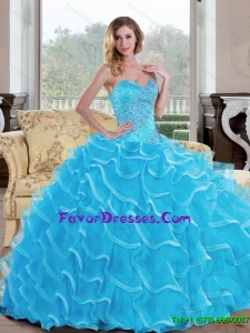 New Style Ball Gown Sweetheart Quinceanera Dress with Beading