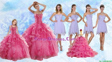 Strapless Beading Coral Red Sweet 16 Dress and Beading Short Lavender Prom Dresses and Halter Top Beading Little Girl Dr