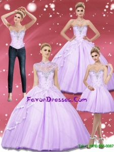 Pretty Beading Sweetheart Quinceanera Dresses for 2015