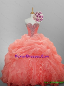 Discount Ball Gown Sweetheart Quinceanera Dresses for 2015 Summer