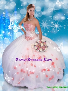2016 Perfect Sweetheart Quinceanera Dresses with Appliques and Lace