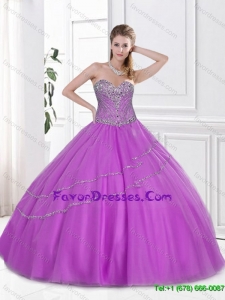 Best Selling Beaded Sweetheart Quinceanera Dresses with Lace Up