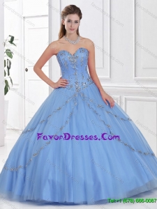 Hot Sale Ball Gown Sweet 16 Gowns with Beading for 2016
