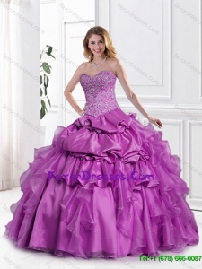 New Style Appliques and Beaded Quinceanera Gowns with Sweetheart