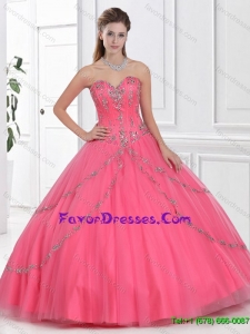 2016 Beautiful Ball Gown Sweet 16 Dresses with Beading