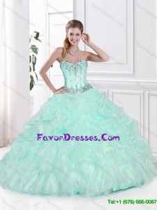 2016 Best Selling Beaded Quinceanera Dresses with Pick Ups