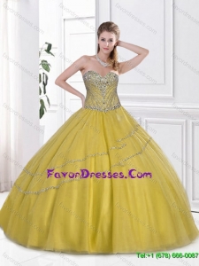 Latest Beaded Quinceanera Dresses with Sweetheart