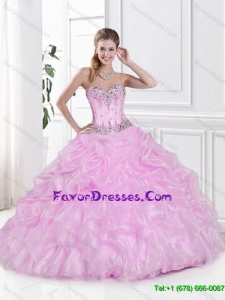 New Arrivals Ball Gown Beaded Quinceanera Gowns with Pick Ups