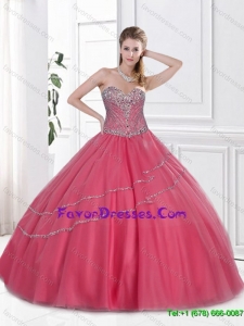 New Arrivals Beaded Sweetheart Quinceanera Gowns with Floor Length