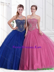 Perfect Strapless Ball Gown and Beaded Sweet 16 Dresses