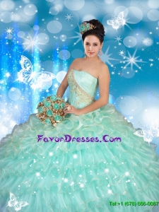 Romantic Strapless Quinceanera Dresses with Beading and Ruffles