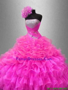 2016 Fall Ball Gown New Style Quinceanera Dresses with Sequins