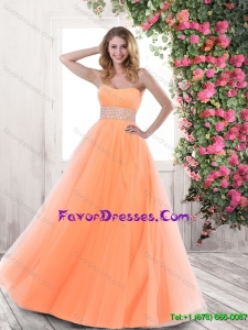 Cheap A Line Sweetheart Prom Gowns with Beading
