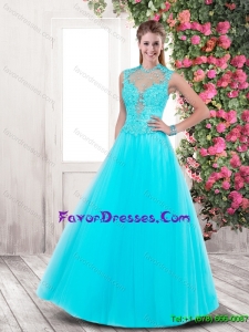Discount Side Zipper Prom Dresses with Appliques and Beading
